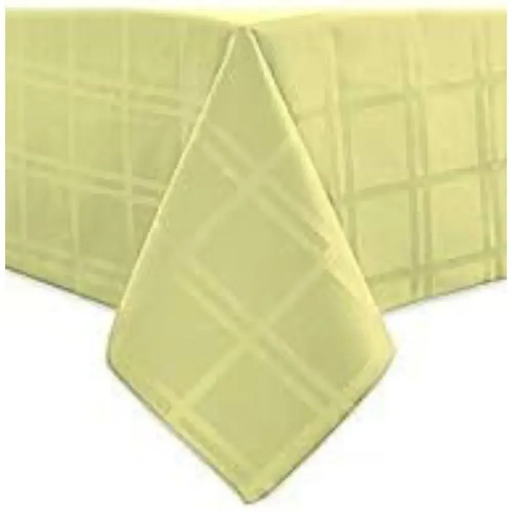 Vintage Origins Microfiber Tablecloth Tone on Tone Squares 52x70 New